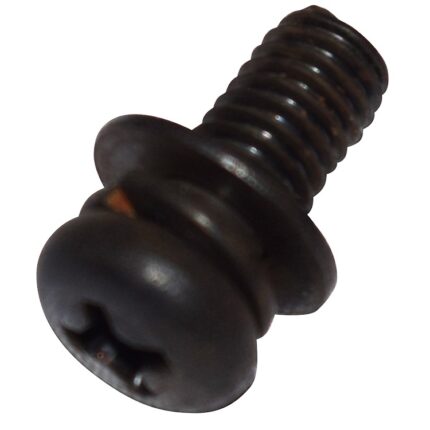 M5x0.8x12 Button Head Philips Screw (includes one M5 lock washer and one M5 flat washer)