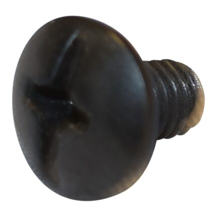 M4x0.7x6 Truss Head Phillips Screw (Black Zinc)