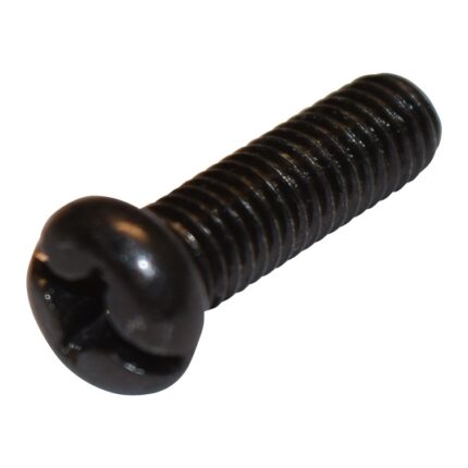 M6x1.0x20 Pan Head Phillips Screw (Black Zinc)