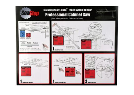 Professional Cabinet Saw Fence System Installation Poster