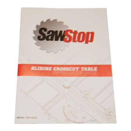 Sliding Crosscut Table Installation Manual (1701 and newer)