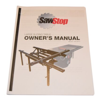 70" Sliding Table Owner's Manual (TSA-SA70)