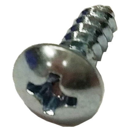 M3x1.06x10 Pan Head Phillips Screw (Silver Zinc)