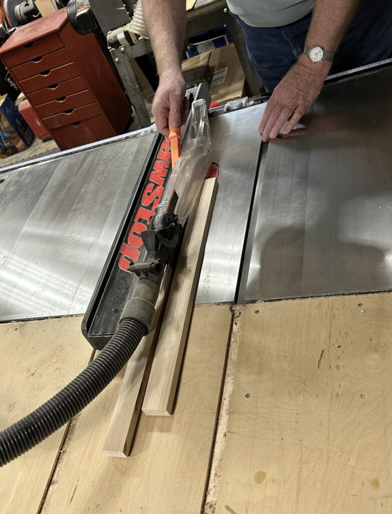 Ripping white oak board