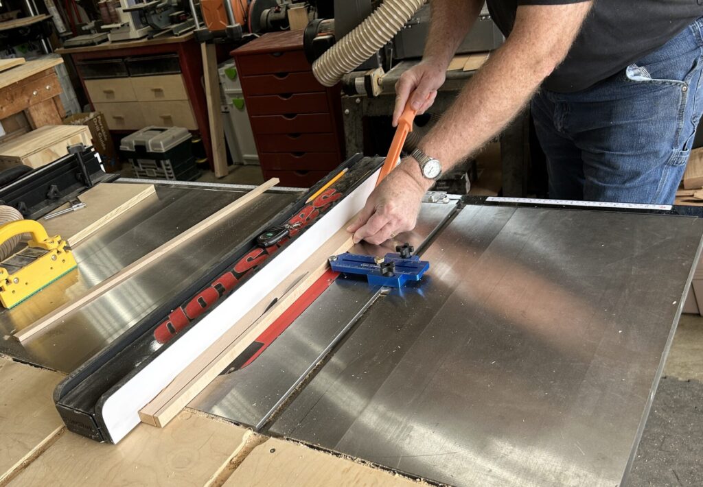 Rip the miter slot runners to size