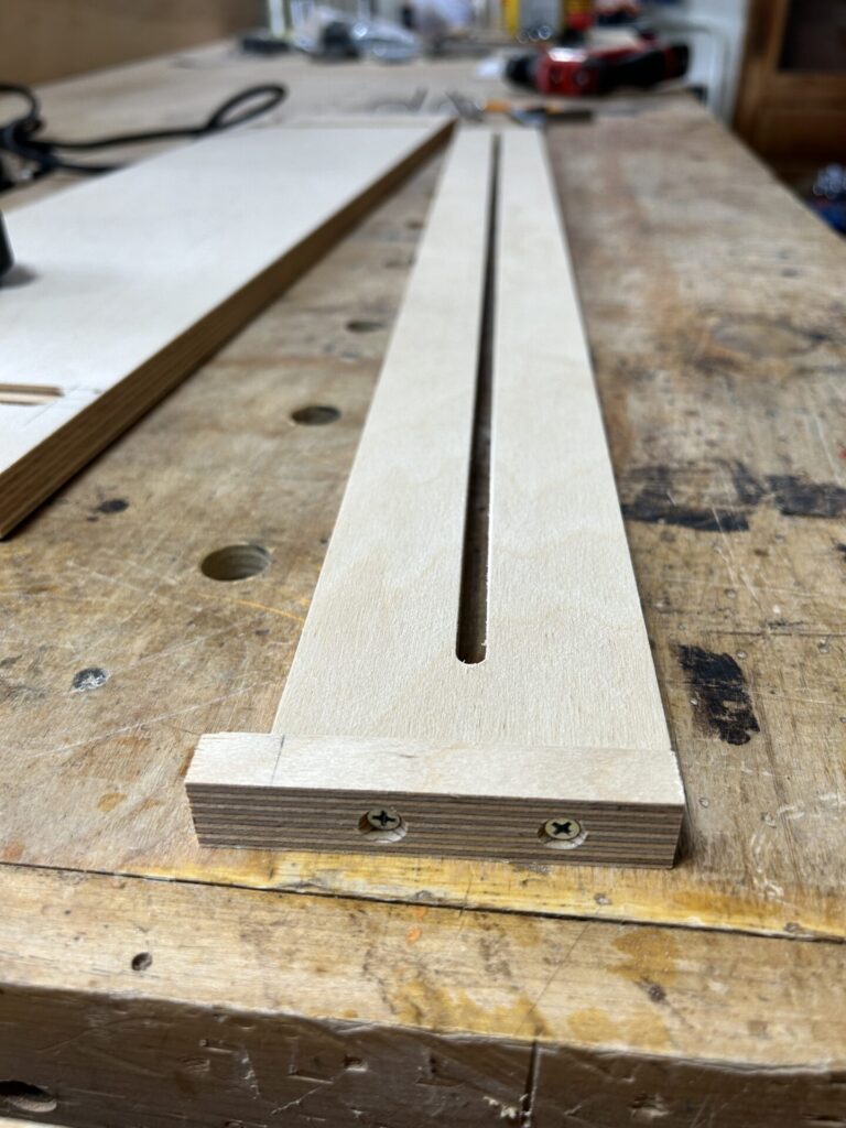 Attach a cleat to the end of the guide